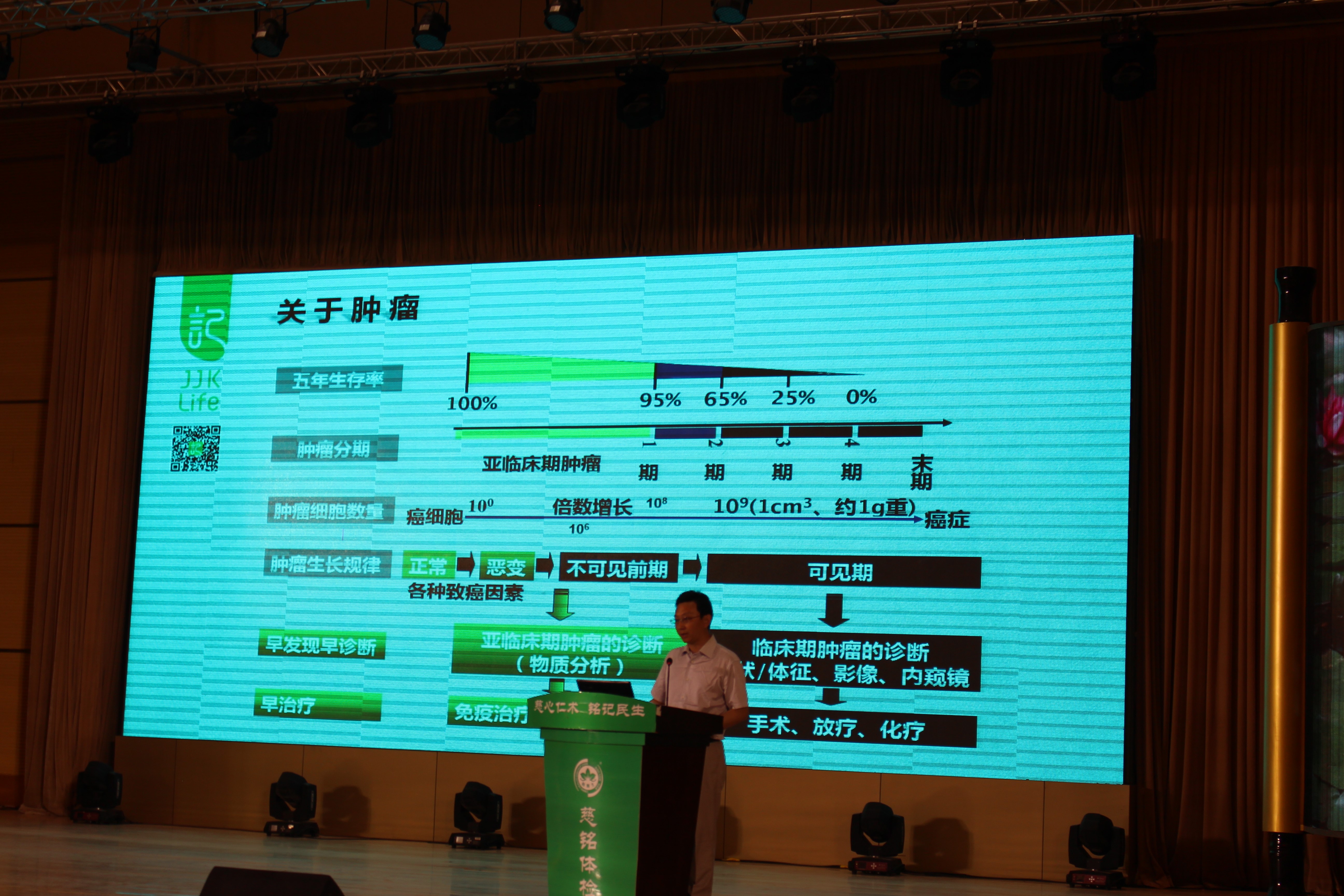 图六：记健康医疗总监李明辉介绍小查驾到轻检测项目